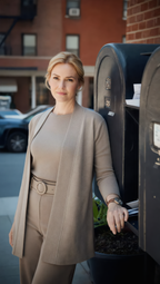 Elegant 3-piece set including long cardigan, top and pants